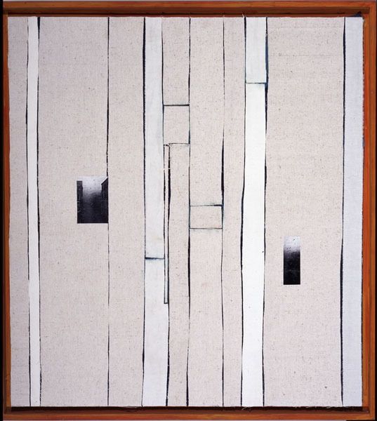 1994 07 fluchtwege 6  leinwand  pigment a. holz  90 x 100 1994 07 fluchtwege 6  leinwand  pigment a. holz  90 x 100