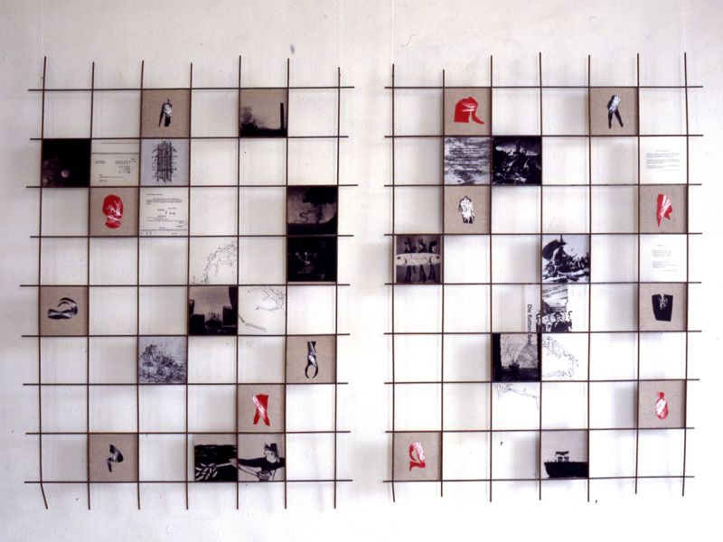 1999 05  das floss der medusa  baustahlmatten  mischteecnik  240 x cm 1999 05  das floss der medusa  baustahlmatten  mischteecnik  240 x cm