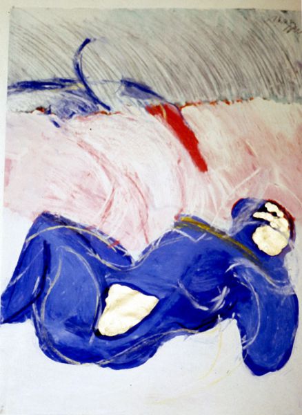 1983 04 begegnung  mischtechnik a. papier  60 x cm 1983 04 begegnung  mischtechnik a. papier  60 x cm