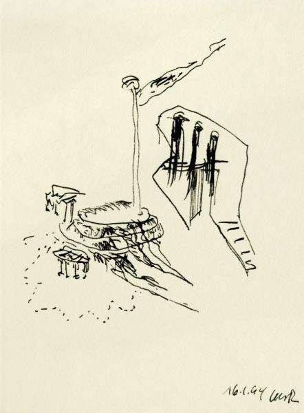 1994 110. o.t. tusche  17 x cm 1994 110. o.t. tusche  17 x cm