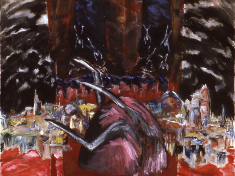 1985 03 katastrophe  acryl a. lw  100 x cm 1985 03 katastrophe  acryl a. lw  100 x cm