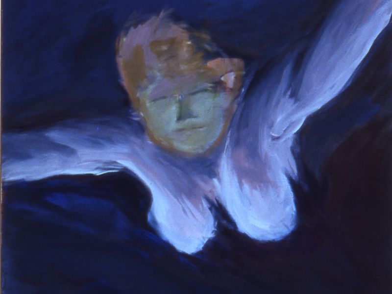 1987 16 .schwimmerin  acryl a. leinwand  70 x 80 cm 1987 16 .schwimmerin  acryl a. leinwand  70 x 80 cm