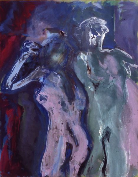 1990 07 tanzendes paar  acryl a. leinwand  75 x 95 cm 1990 07 tanzendes paar  acryl a. leinwand  75 x 95 cm