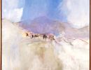 1994 03 ligurische landschaft  acryl  kreide a. leinwand  100 x 110 cm