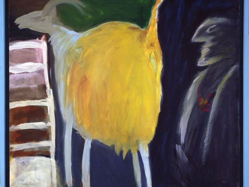 1989 05 goldenes flies  acryl a. leinwand  75 x 90 cm 1989 05 goldenes flies  acryl a. leinwand  75 x 90 cm