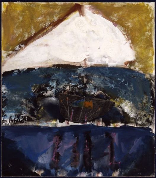 1989 13 argonauten zyklus. acryl  schiefer  70 x cm 1989 13 argonauten zyklus. acryl  schiefer  70 x cm