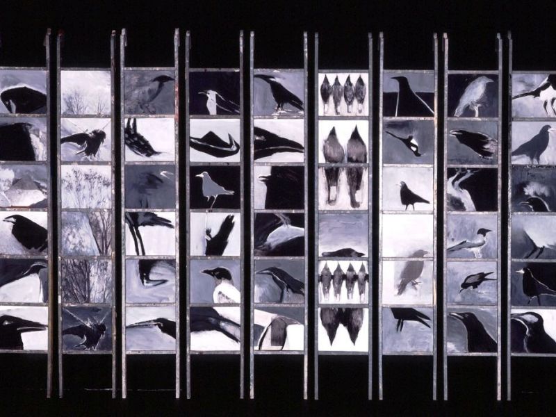 1992 16 den kraehen nach   geruestleitern uebermalungen 350 x cm 1992 16 den kraehen nach   geruestleitern uebermalungen 350 x cm