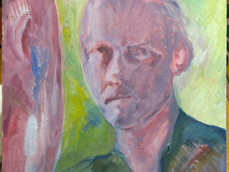 5. selbstportrai 19 j  gouache  52 x cm 5. selbstportrai 19 j  gouache  52 x cm