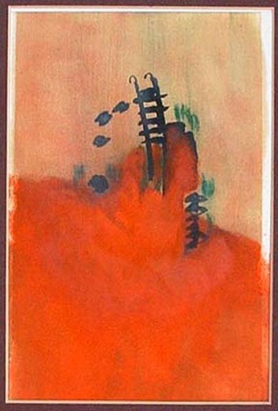 1995 03traum von suomi  holzteer oel auf papier  14 x cm 1995 03traum von suomi  holzteer oel auf papier  14 x cm