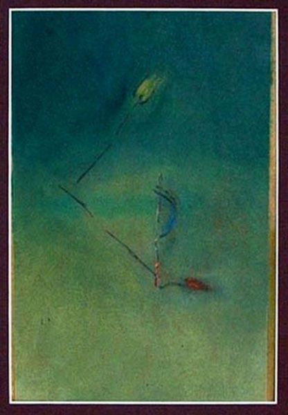 1995 traum von suomi  holzteer oel auf papier  14 x cm 1995 traum von suomi  holzteer oel auf papier  14 x cm