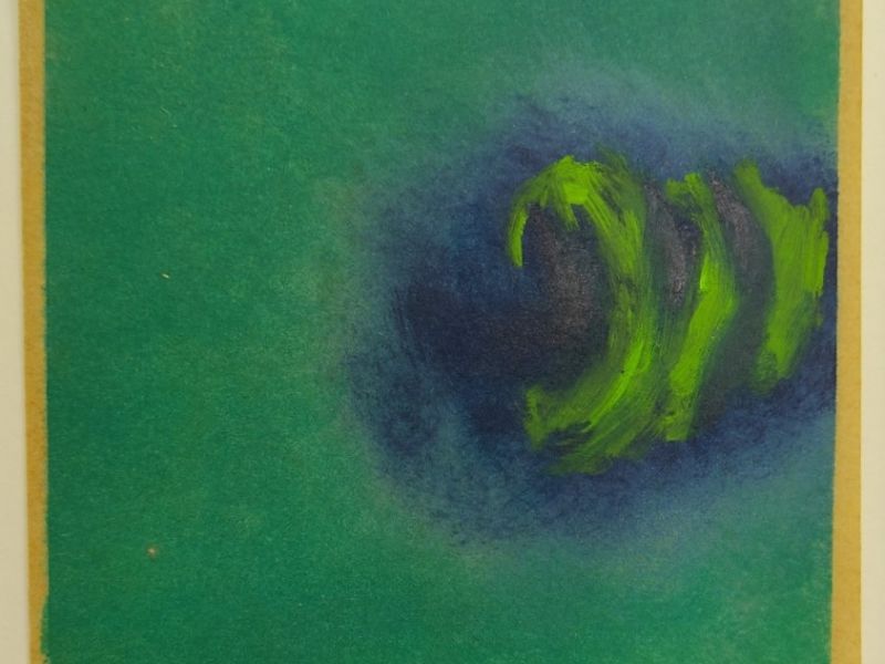 2023 11 traum von suomi  holzteer  oel a. papier  35 x cm 2023 11 traum von suomi  holzteer  oel a. papier  35 x cm