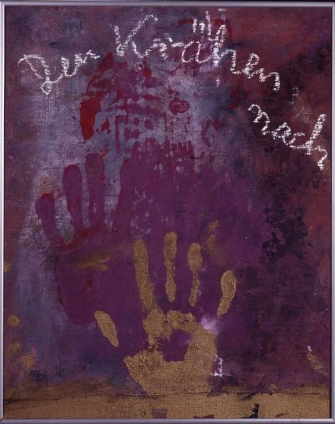 1991 08 den kraehen nach  mischtechnik  40 x cm 1991 08 den kraehen nach  mischtechnik  40 x cm