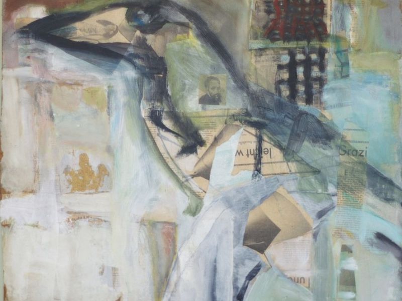 2002 01 kraehe   collage mischtechnik a. hartfaser 60 xcm 2002 01 kraehe   collage mischtechnik a. hartfaser 60 xcm